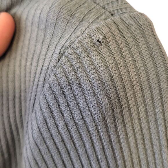 Free People Green Who Needs Sleep Ribbed V-Neck Dress - Picture 6 of 7